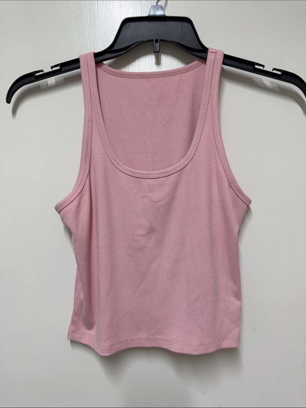 Classic Scoop Neck Ribbed Tank Top - Dusty Rose